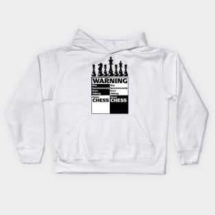 Warning May Spontaneously Start Talking About Chess Kids Hoodie